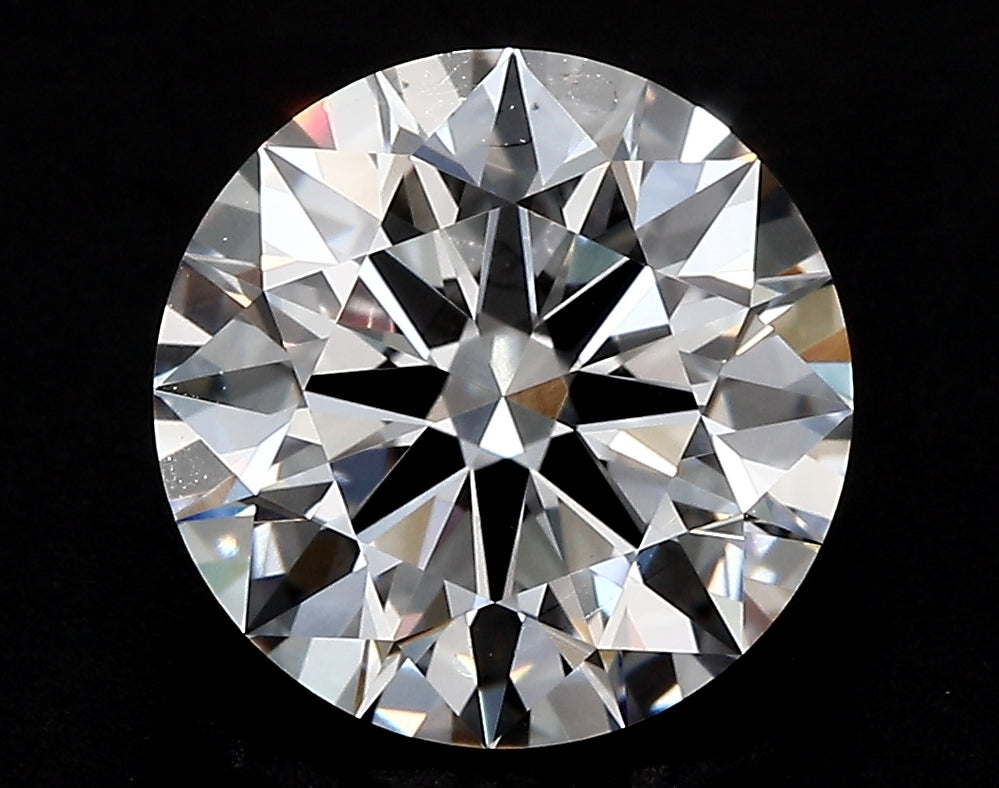 2.15 Carat Round Lab Diamond with  Cut Diamond in 14KT  view 1

