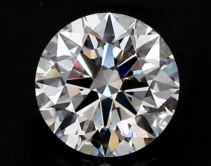 3.06 Carat Round Lab Diamond with  Cut Diamond in 14KT  view 1
