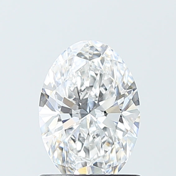 1.09 Carat Oval Lab Diamond with  Cut Diamond in 14KT  view 1
