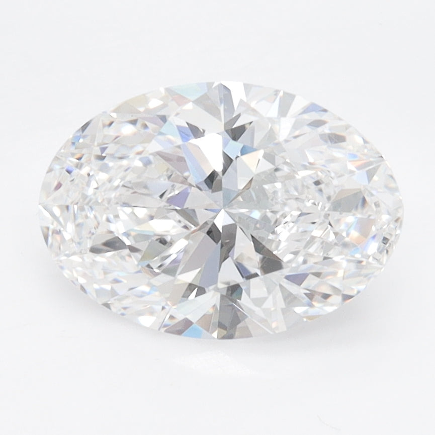 1.95 Carat Oval Lab Diamond with  Cut Diamond in 14KT  view 1
