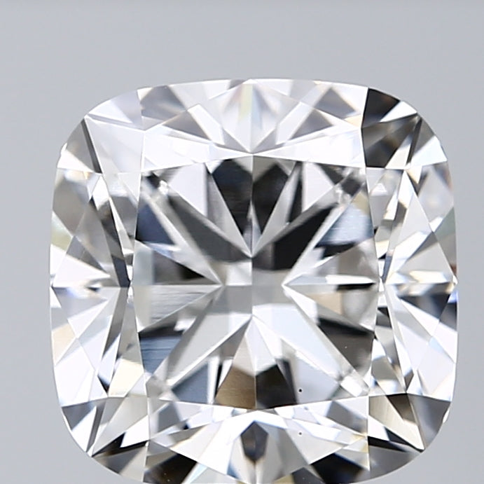 5.51 Carat Cushion Lab Diamond with  Cut Diamond in 14KT  view 1
