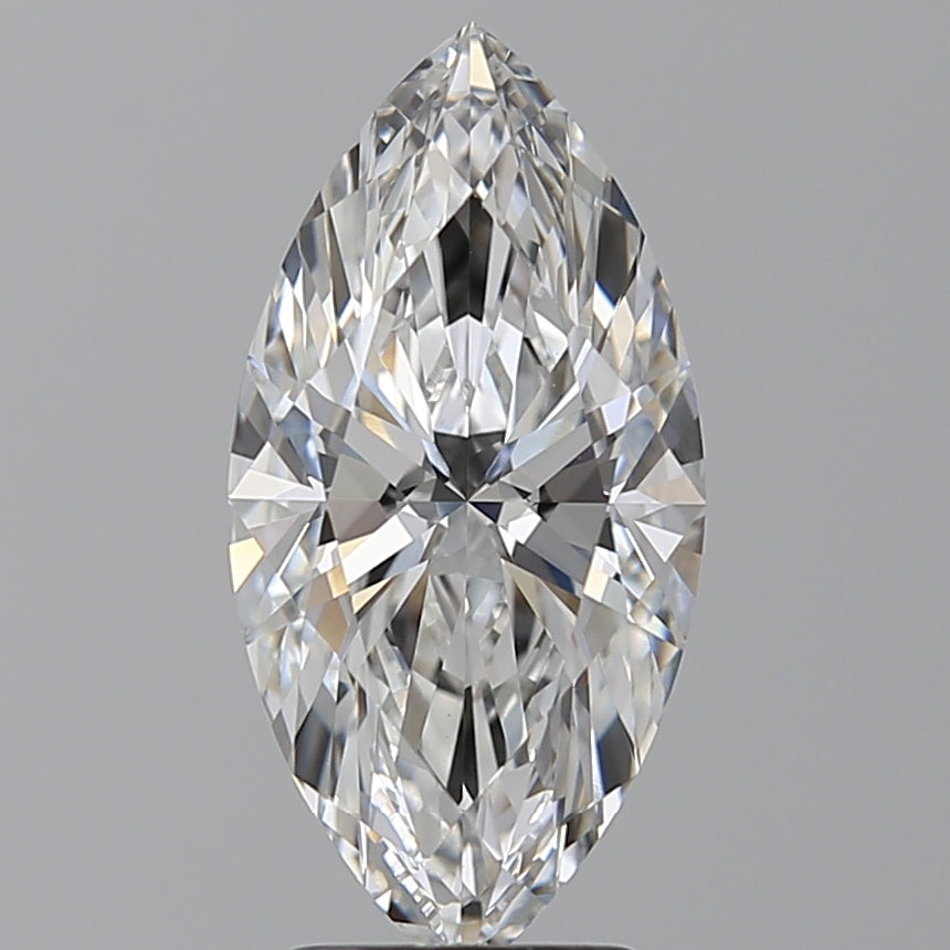 3.07 Carat Marquise Lab Diamond with  Cut Diamond in 14KT  view 1
