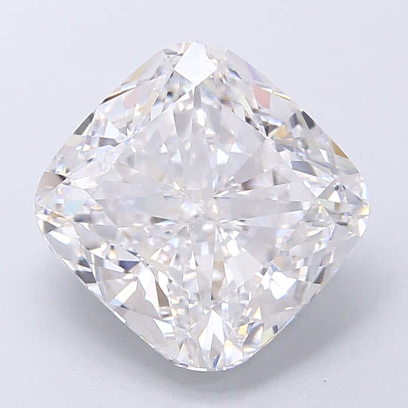 5.05 Carat Cushion Lab Diamond with  Cut Diamond in 14KT  view 1
