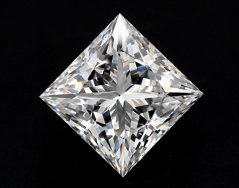 2.04 Carat Princess Lab Diamond with  Cut Diamond in 14KT  view 1
