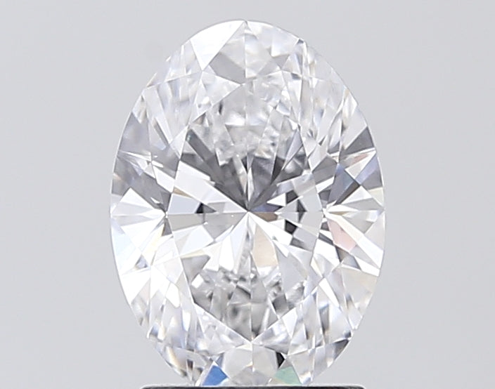 2.03 Carat Oval Lab Diamond with  Cut Diamond in 14KT  view 1
