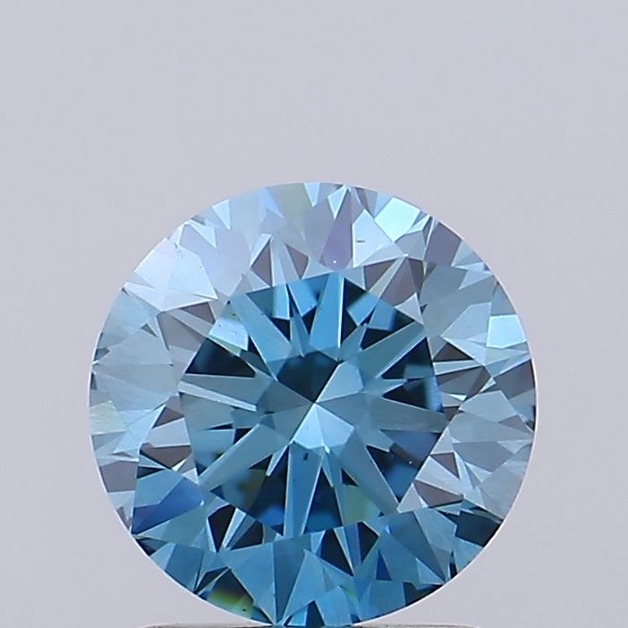 1.53 Carat Round Lab Diamond with  Cut Diamond in 14KT  view 1
