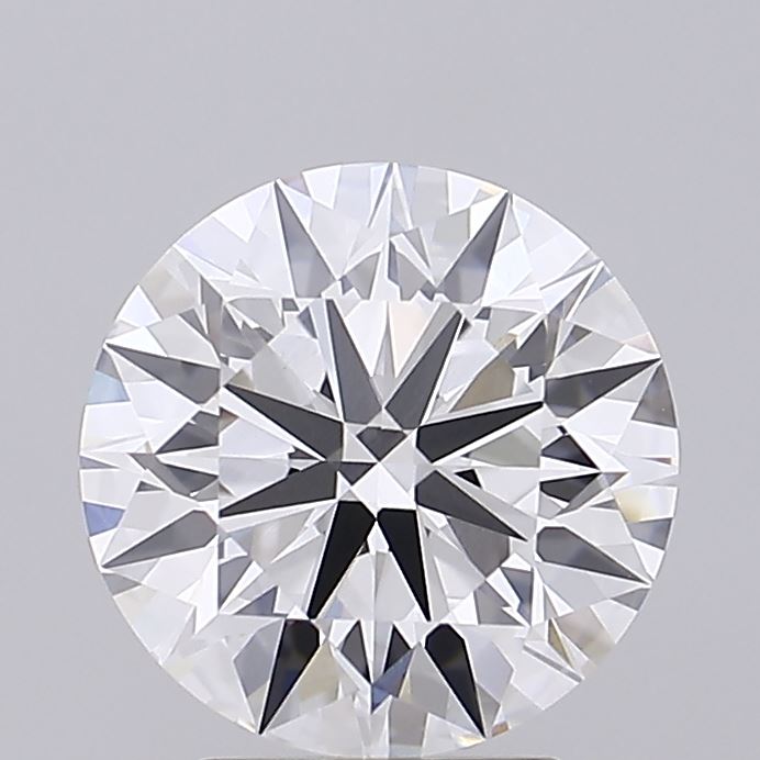 3.54 Carat Round Lab Diamond with  Cut Diamond in 14KT  view 1
