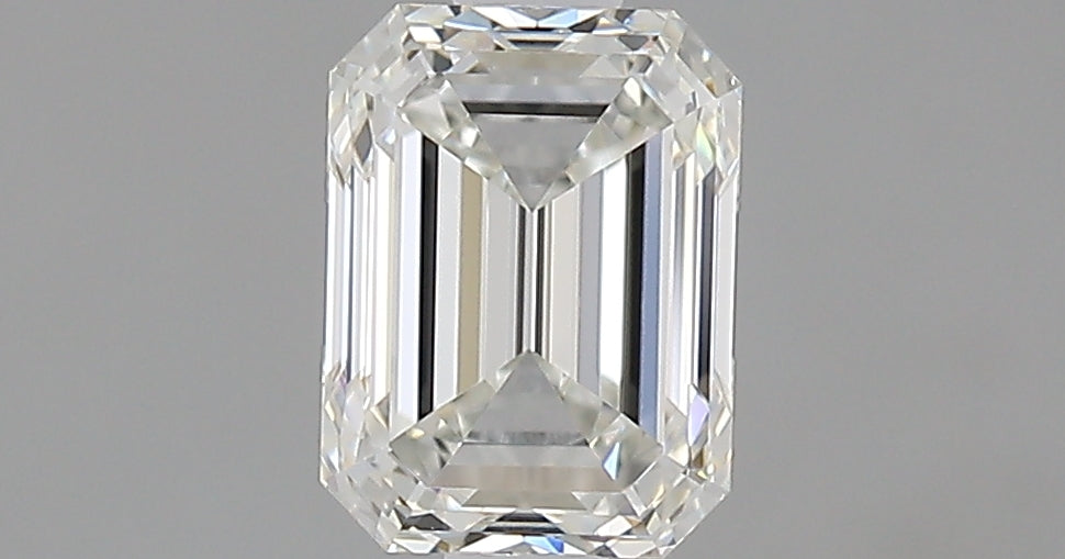 1.0 Carat Emerald Natural Diamond with  Cut Diamond in 14KT  view 1
