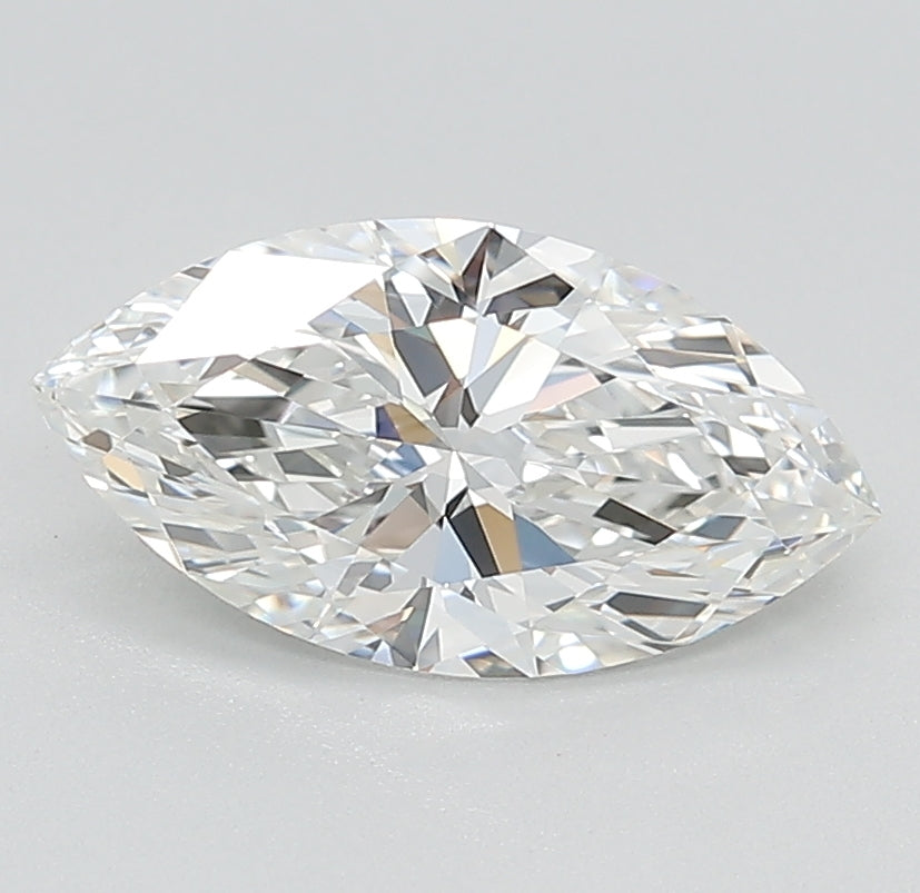 1.5 Carat Marquise Lab Diamond with  Cut Diamond in 14KT  view 1
