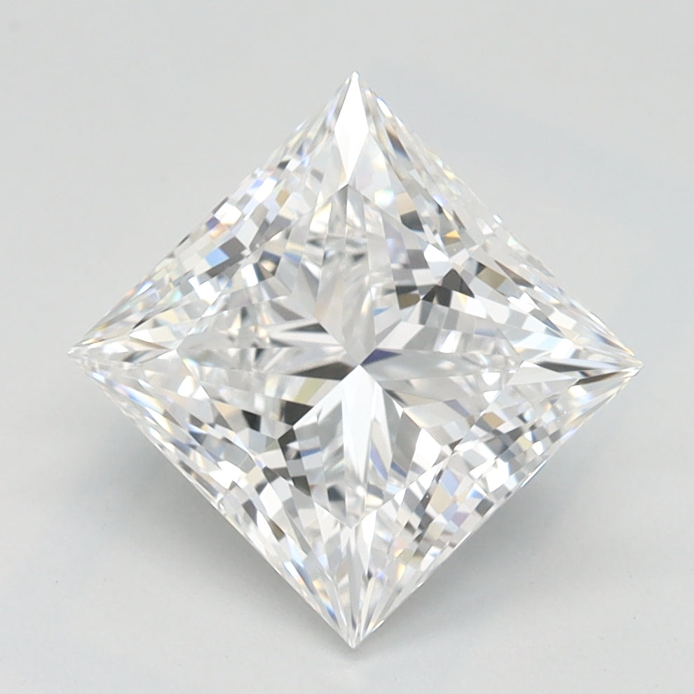 2.06 Carat Princess Lab Diamond with  Cut Diamond in 14KT  view 1
