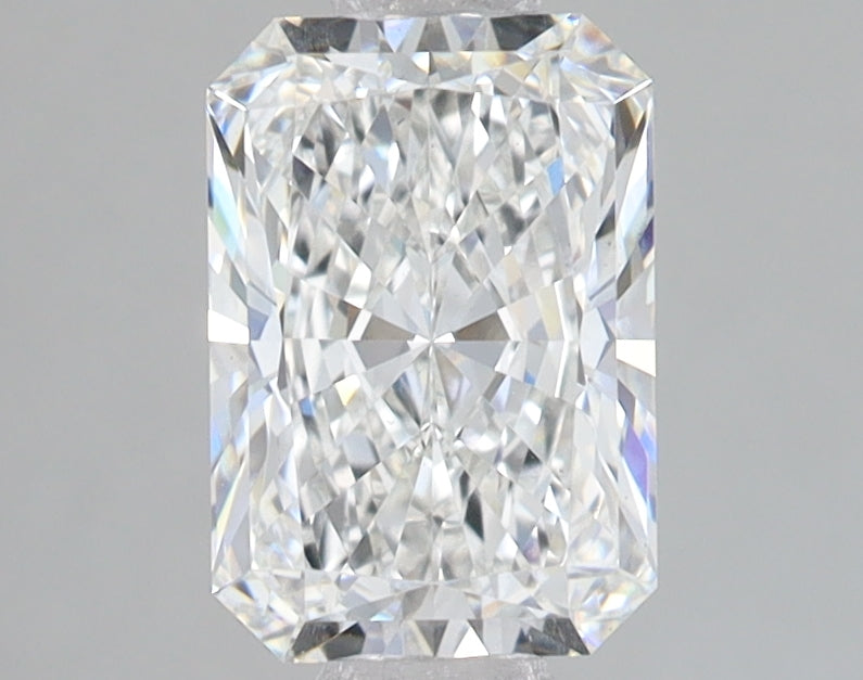 1.51 Carat Radiant Lab Diamond with  Cut Diamond in 14KT  view 1
