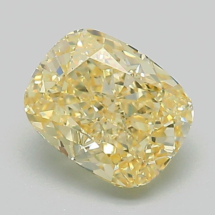 1.5 Carat Cushion Lab Diamond with  Cut Diamond in 14KT  view 1
