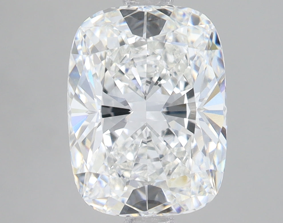3.1 Carat Cushion Lab Diamond with  Cut Diamond in 14KT  view 1
