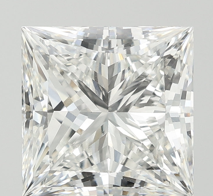 5.01 Carat Princess Lab Diamond with  Cut Diamond in 14KT  view 1
