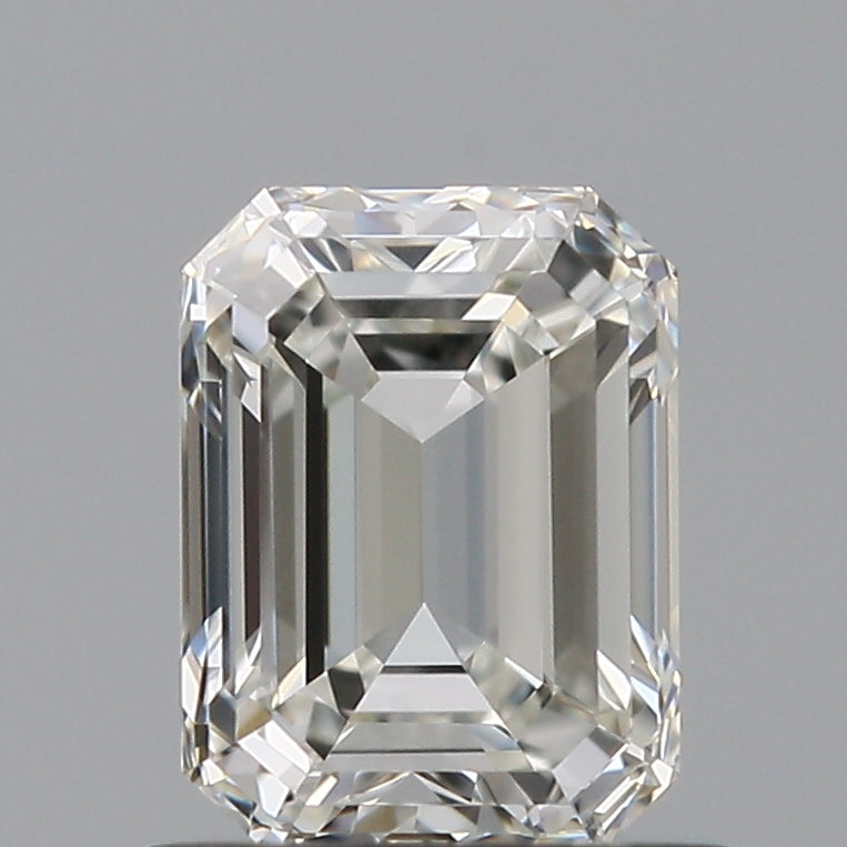 0.8 Carat Emerald Natural Diamond with  Cut Diamond in 14KT  view 1
