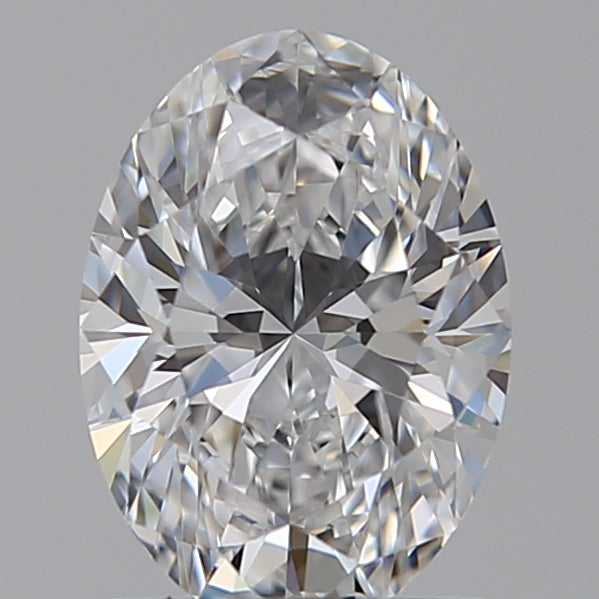 1.09 Carat Oval Lab Diamond with  Cut Diamond in 14KT  view 1
