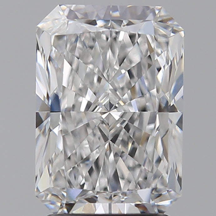 2.53 Carat Radiant Lab Diamond with  Cut Diamond in 14KT  view 1

