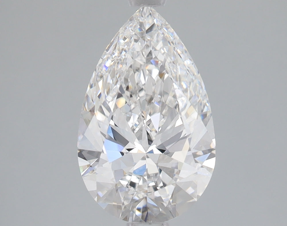 1.79 Carat Pear Lab Diamond with  Cut Diamond in 14KT  view 1

