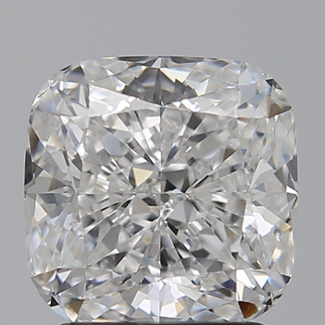 2.05 Carat Cushion Lab Diamond with  Cut Diamond in 14KT  view 1
