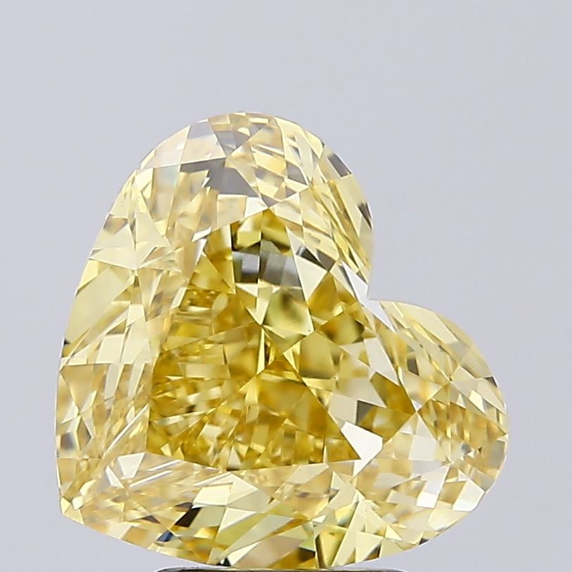 5.07 Carat Heart Lab Diamond with  Cut Diamond in 14KT  view 1
