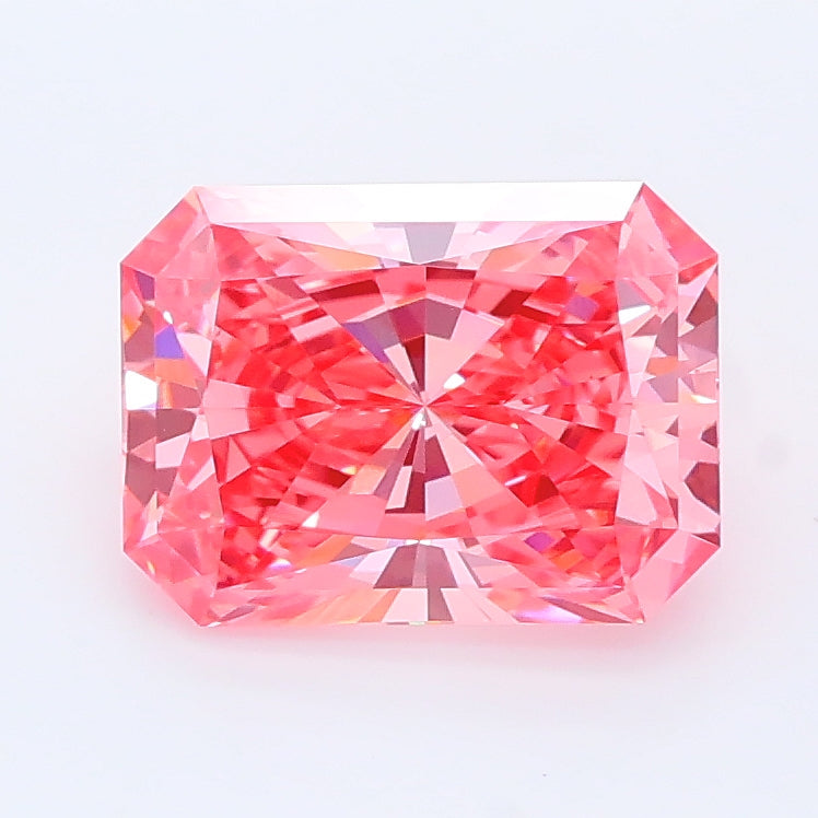 1.75 Carat Radiant Lab Diamond with  Cut Diamond in 14KT  view 1
