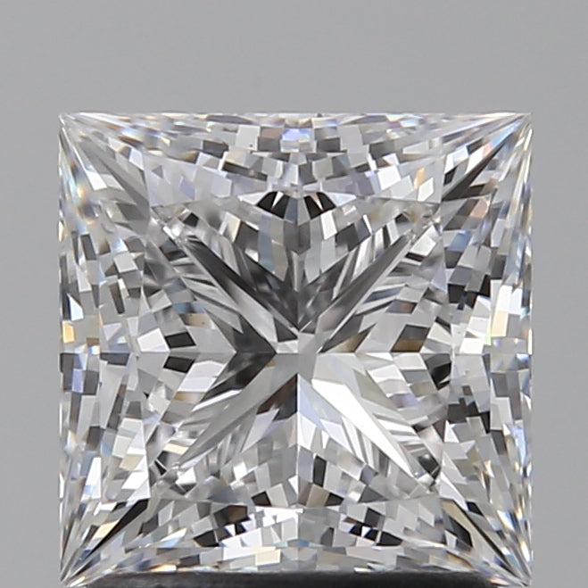 1.77 Carat Princess Lab Diamond with  Cut Diamond in 14KT  view 1
