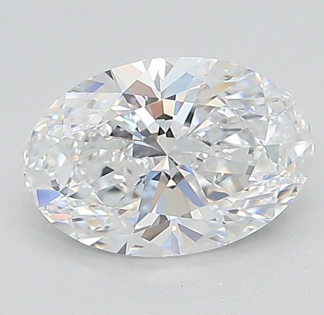 1.13 Carat Oval Lab Diamond with  Cut Diamond in 14KT  view 1
