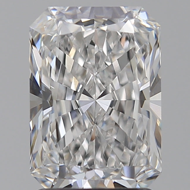 2.05 Carat Radiant Lab Diamond with  Cut Diamond in 14KT  view 1
