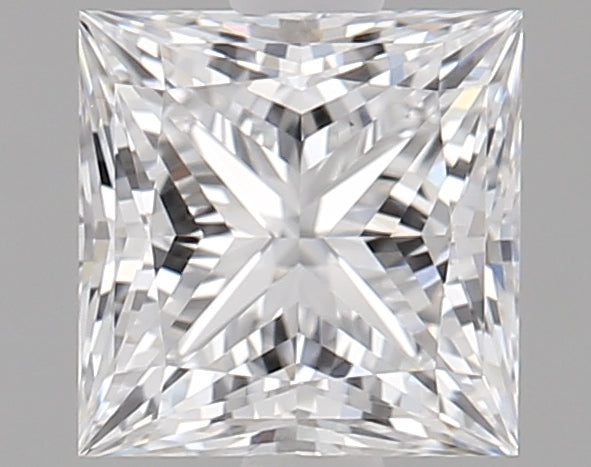1.05 Carat Princess Lab Diamond with  Cut Diamond in 14KT  view 1
