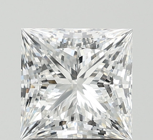 2.01 Carat Princess Lab Diamond with  Cut Diamond in 14KT  view 1
