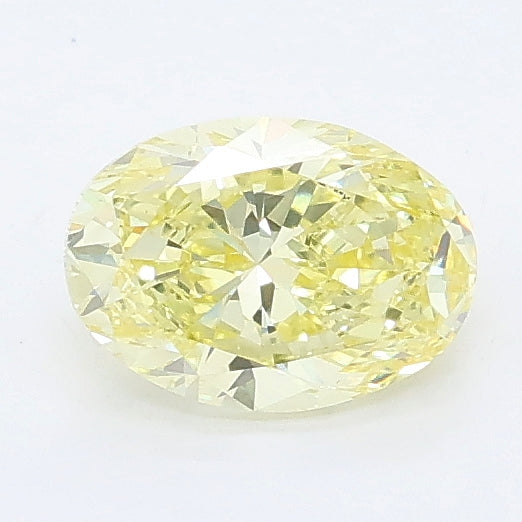 0.74 Carat Oval Lab Diamond with  Cut Diamond in 14KT  view 1
