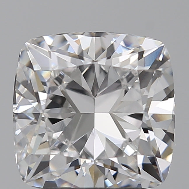 2.53 Carat Cushion Lab Diamond with  Cut Diamond in 14KT  view 1
