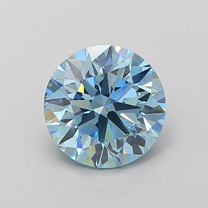 2.03 Carat Round Lab Diamond with  Cut Diamond in 14KT  view 1
