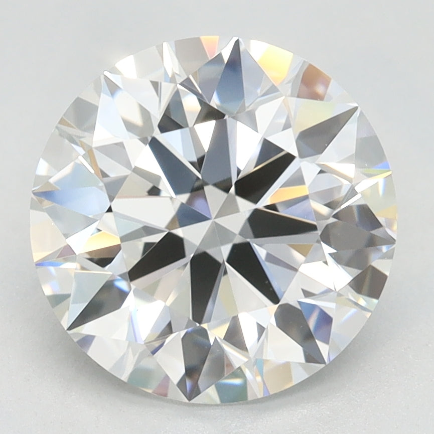 2.51 Carat Round Lab Diamond with  Cut Diamond in 14KT  view 1

