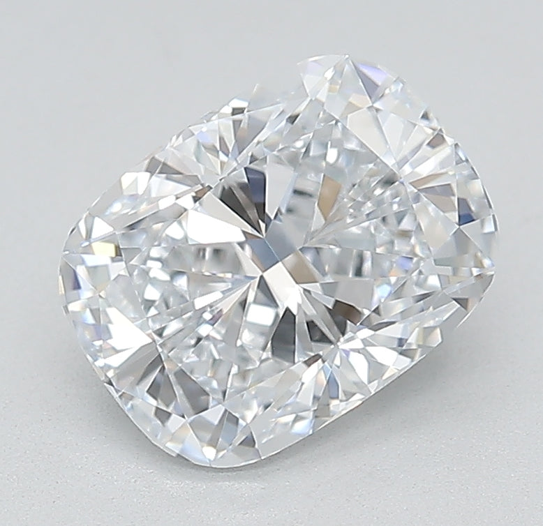 2.22 Carat Cushion Lab Diamond with  Cut Diamond in 14KT  view 1
