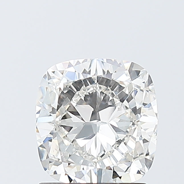 1.5 Carat Cushion Lab Diamond with  Cut Diamond in 14KT  view 1

