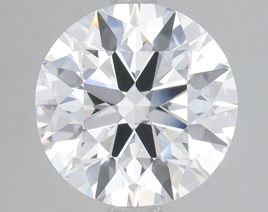 2.99 Carat Round Lab Diamond with  Cut Diamond in 14KT  view 1
