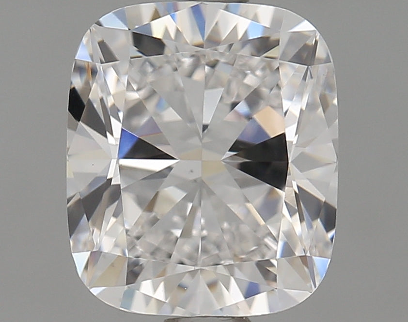 1.72 Carat Cushion Lab Diamond with  Cut Diamond in 14KT  view 1

