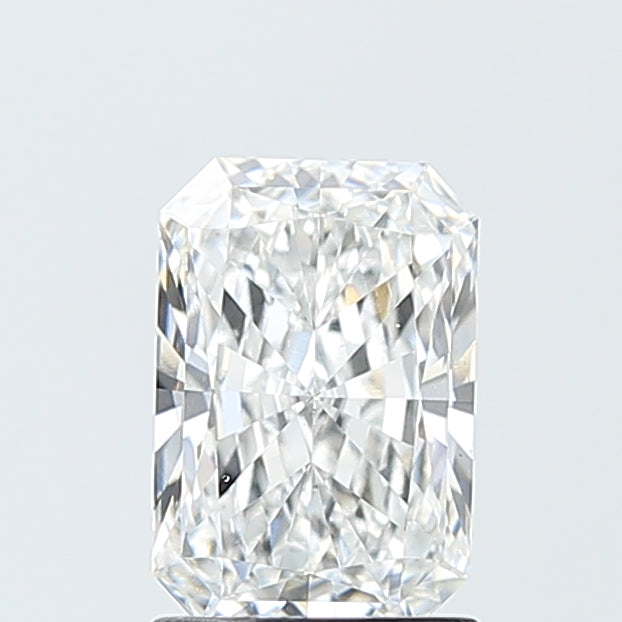 1.51 Carat Radiant Lab Diamond with  Cut Diamond in 14KT  view 1
