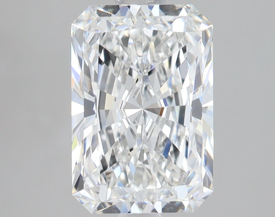 2.41 Carat Radiant Lab Diamond with  Cut Diamond in 14KT  view 1
