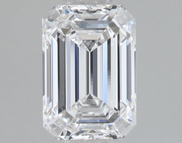 1.54 Carat Emerald Lab Diamond with  Cut Diamond in 14KT  view 1
