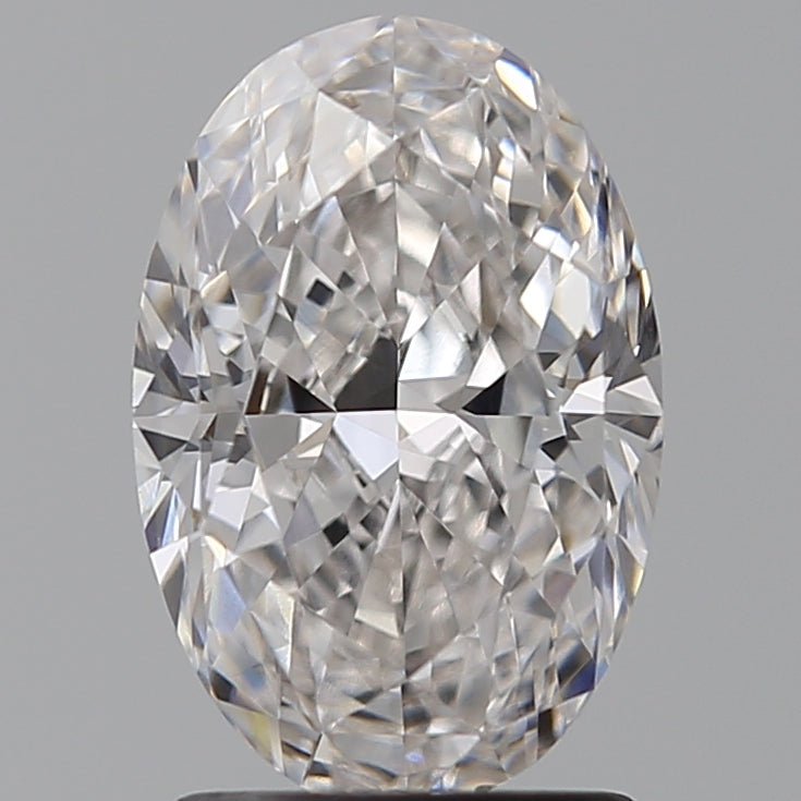 2.02 Carat Oval Lab Diamond with  Cut Diamond in 14KT  view 1
