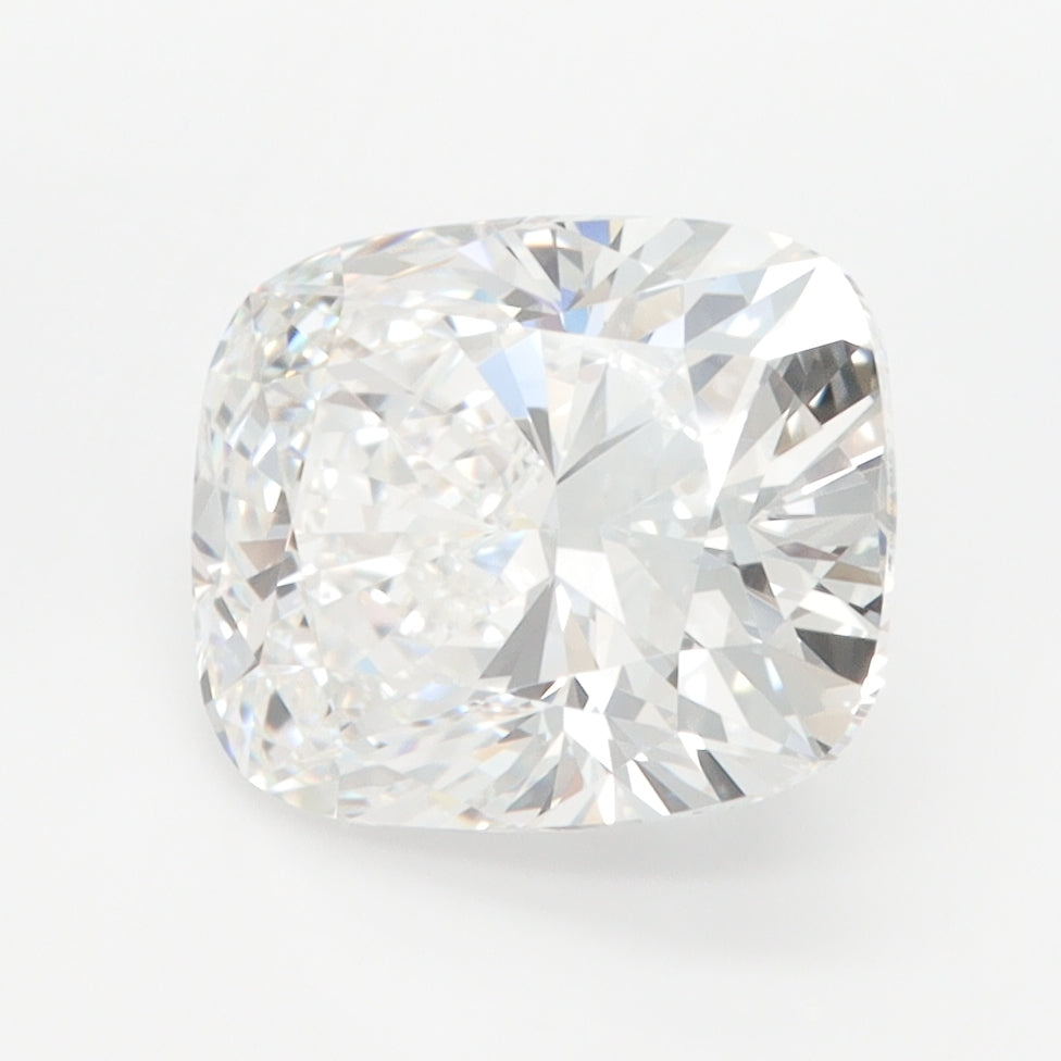 3.03 Carat Cushion Lab Diamond with  Cut Diamond in 14KT  view 1
