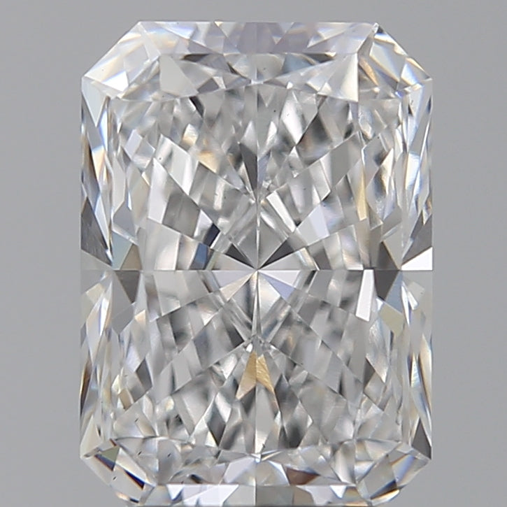 3.1 Carat Radiant Lab Diamond with  Cut Diamond in 14KT  view 1
