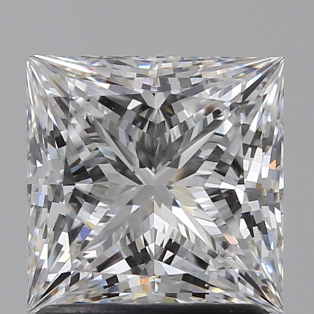 1.53 Carat Princess Lab Diamond with  Cut Diamond in 14KT  view 1

