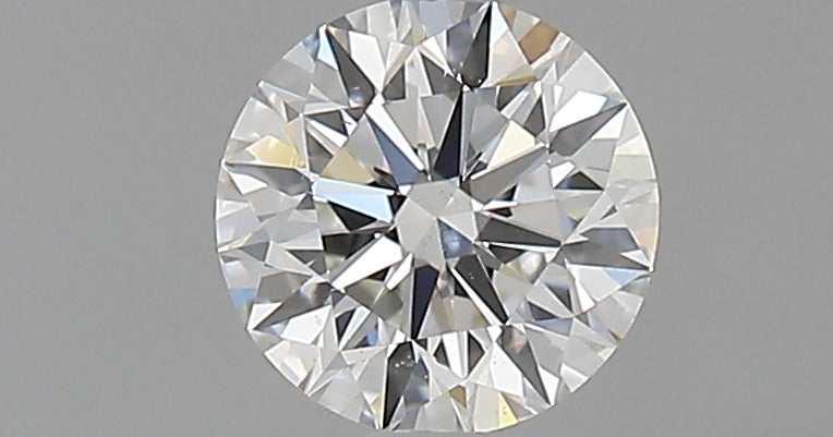 0.54 Carat Round Natural Diamond with  Cut Diamond in 14KT  view 1
