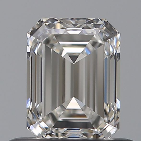 0.57 Carat Emerald Natural Diamond with  Cut Diamond in 14KT  view 1
