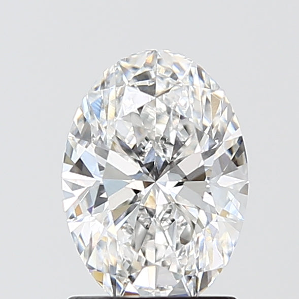 1.5 Carat Oval Lab Diamond with  Cut Diamond in 14KT  view 1
