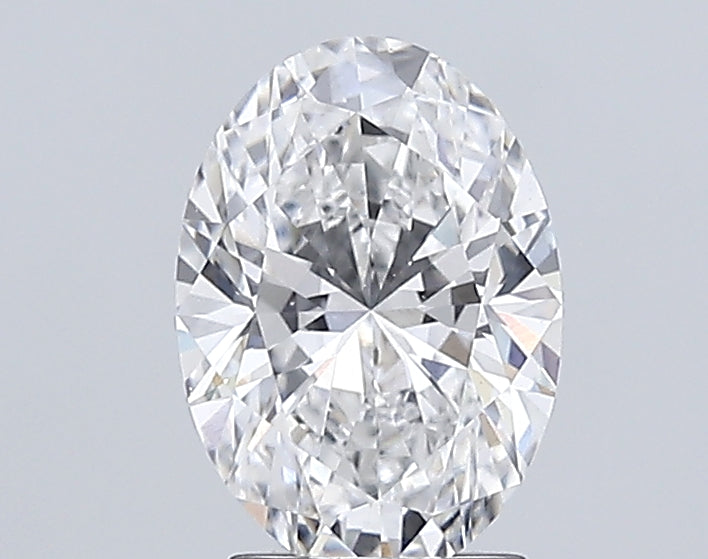 2.51 Carat Oval Lab Diamond with  Cut Diamond in 14KT  view 1
