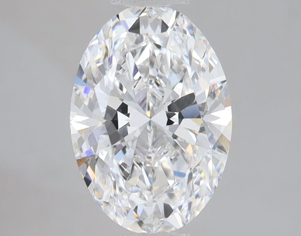 2.05 Carat Oval Lab Diamond with  Cut Diamond in 14KT  view 1
